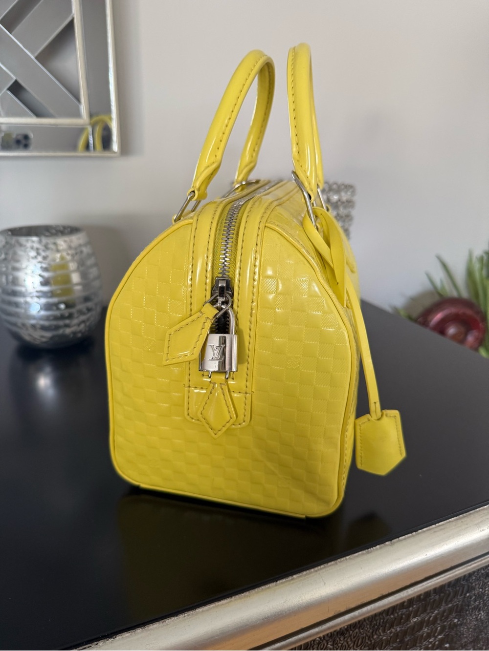 Louis Vuitton Damier Facette Speedy Cube PM bag